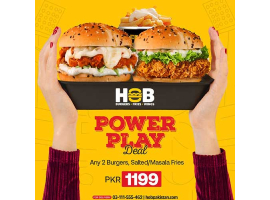HOB - House Of Burgers Power Play Deal For Rs.1199/-image-1624